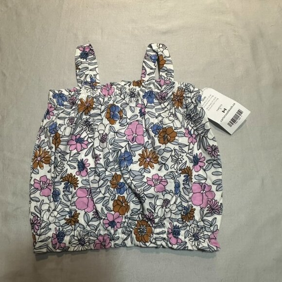 Carter's - NWT - floral tank top. Size 12 months - Picture 2 of 3